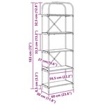 vidaXL Étagère Chêne fumé 60 x 30 x 183 cm Bois d'ingénierie