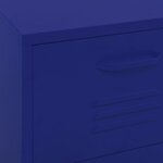 vidaXL Armoire de rangement Bleu marine 42 5x35x101 5 cm Acier