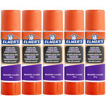 Elmer's stic bâtons de colle violette  devient transparente en séchant  lavable et adaptée aux enfants  40g x 5