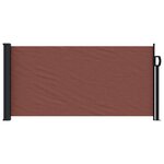 vidaXL Auvent latéral rétractable marron 100x500 cm