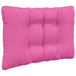 vidaXL Coussin de canapé d'extérieur 3 Pièces Rose Polyester