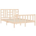 vidaXL Cadre de lit sans matelas bois de pin massif