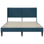 vidaXL Cadre de lit avec tête de lit Bleu 120 x 190 cm Velours