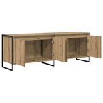 vidaXL Meuble TV Chêne artisan 140 x 36 x 49.5 cm Bois d'ingénierie