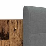 vidaXL Cadre de lit avec tête de lit Bois Ancien 200 x 200 cm