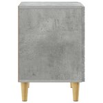 vidaXL Table de chevet 2 Pièces Gris béton 43 x 34 5 x 50 cm