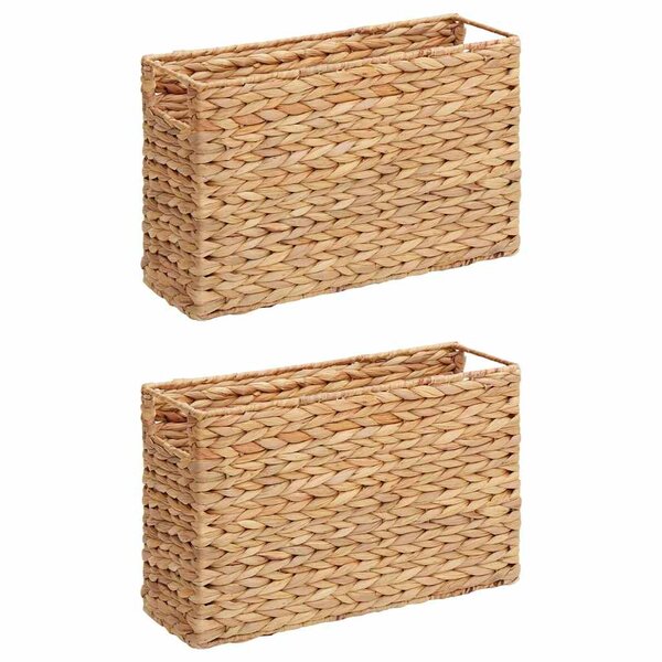 vidaXL Paniers à Magazines 2 Pièces Naturel 39 x 14 x 25 cm