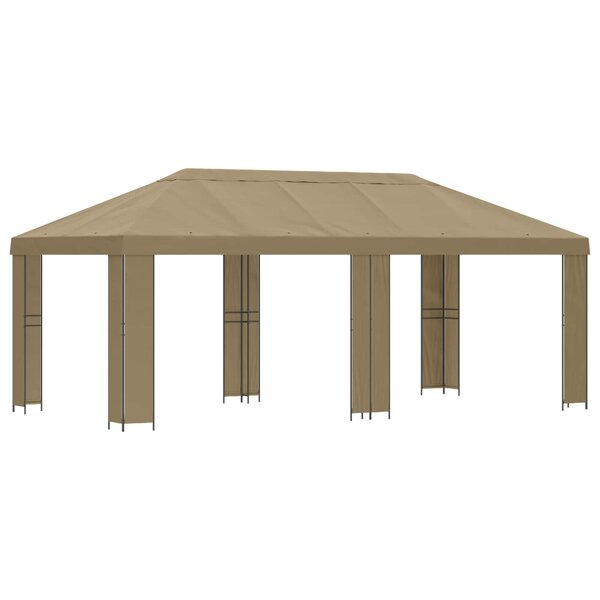 vidaXL Abri de jardin 6 x 3 m Beige Polyester et Acier 190 gsm