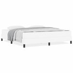 vidaXL Lit avec matelas Blanc pur 180 x 200 cm Faux cuir