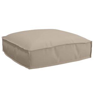 vidaXL Coussin pour assise de palette Taupe 50 x 50 x 12 cm