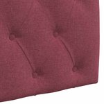 vidaXL Tête de lit suspendue Bordeaux Tissu