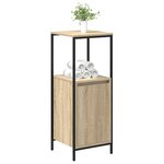 vidaXL Meuble de salle de bain avec étagères chêne sonoma 36x35x95 cm