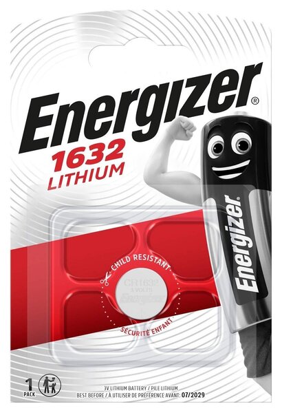 Blister de 1 Pile Lithium CR 1632 3V ENERGIZER