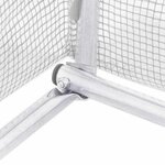vidaXL Serre avec cadre en acier blanc 36 m² 6x6x2 85 m
