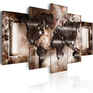 Tableau - platinum map l x h en cm 200x100