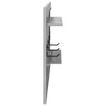 vidaXL Porte-manteau mural avec étagère Sonoma gris 90 x 10 x 50 cm