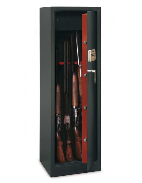 THIRARD - Armoire à fusils Monteria  fermeture électronique à code  4 pênes  capacité de 10 fusils - THIRARD