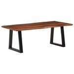 vidaXL Table basse marron miel 110x55x40 cm bois massif d'acacia