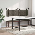 vidaXL Tête de lit suspendue Gris Simili cuir