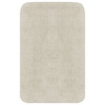 vidaXL Jeu de tapis de salle de bain 3 Pièces Tissu Blanc