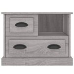 vidaXL Table de chevet sonoma gris 60x39x45 cm