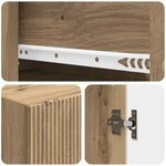 vidaXL Ensemble de Meubles 2 Pièces 33 x 34 5 x 90 cm Bois d'ingénierie