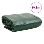 vidaXL Bâche vert 6x8 m 650 g/m²