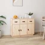 vidaXL Buffet 100x40x75 cm Bois massif de pin