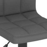 vidaXL Tabouret de bar Gris foncé Tissu