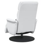 vidaXL Fauteuil de massage inclinable Blanc 71 x 98 x 106 cm Faux cuir
