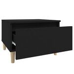 vidaXL Tables d'appoint 2 Pièces Noir 50x46x35 cm Bois d'ingénierie