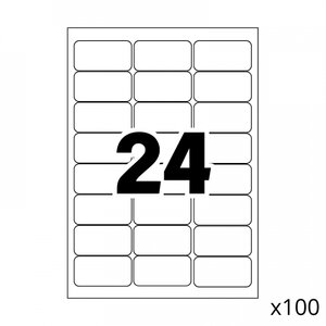 2400 étiquettes Timbres / 100 pages de 24 étiquettes