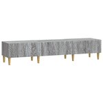 vidaXL Meuble TV 147 x 34 5 x 30 cm Sonoma gris Bois d'ingénierie