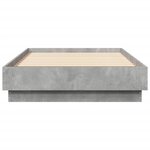 vidaXL Cadre de lit gris béton 75x190 cm bois d'ingénierie