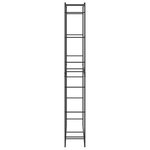 vidaXL Portant de bois de chauffage noir 100x30x209 cm acier