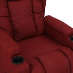 vidaXL Fauteuil inclinable Rouge bordeaux Tissu
