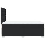 vidaXL Sommier à lattes de lit avec matelas Noir 100x200 cm Similicuir