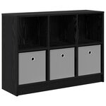 vidaXL Buffet Chêne noir 88 5 x 27 5 x 63 5 cm