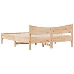 vidaXL Cadre de lit sans matelas 150x200 cm bois de pin massif