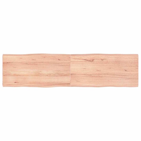 vidaXL Dessus de table bois massif traité bordure assortie
