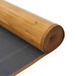 vidaXL Tapis rectangulaire naturel 80x100 cm bambou