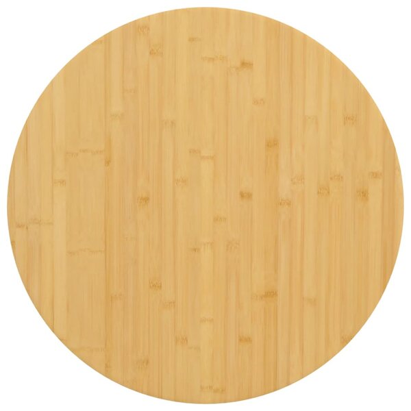 vidaXL Dessus de table Ø70x1 5 cm bambou