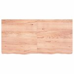vidaXL Étagère murale marron clair bois chêne massif traité