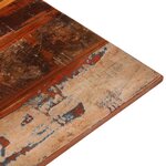 vidaXL Dessus de table carré 80x80 cm 15-16 mm Bois de récupération
