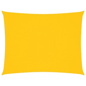 vidaXL Voile de parasol tissu oxford rectangulaire 6x7 m jaune