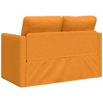 vidaXL Canapé-lit 2 en 1 jaune foncé 112x174x55 cm tissu