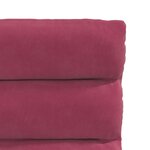 vidaXL Chaises à manger lot de 2 Rouge bordeaux Velours