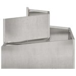 vidaXL Cache-pot de jardin Argent 60 x 60 x 50 cm Acier inoxydable