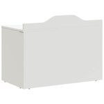 vidaXL Boîte à Jouets Blanc 73 x 33 x 55 cm Bois d'ingénierie