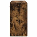 vidaXL Meuble TV mural Chêne fumé 59 5 x 31 x 60 cm Bois d'ingénierie